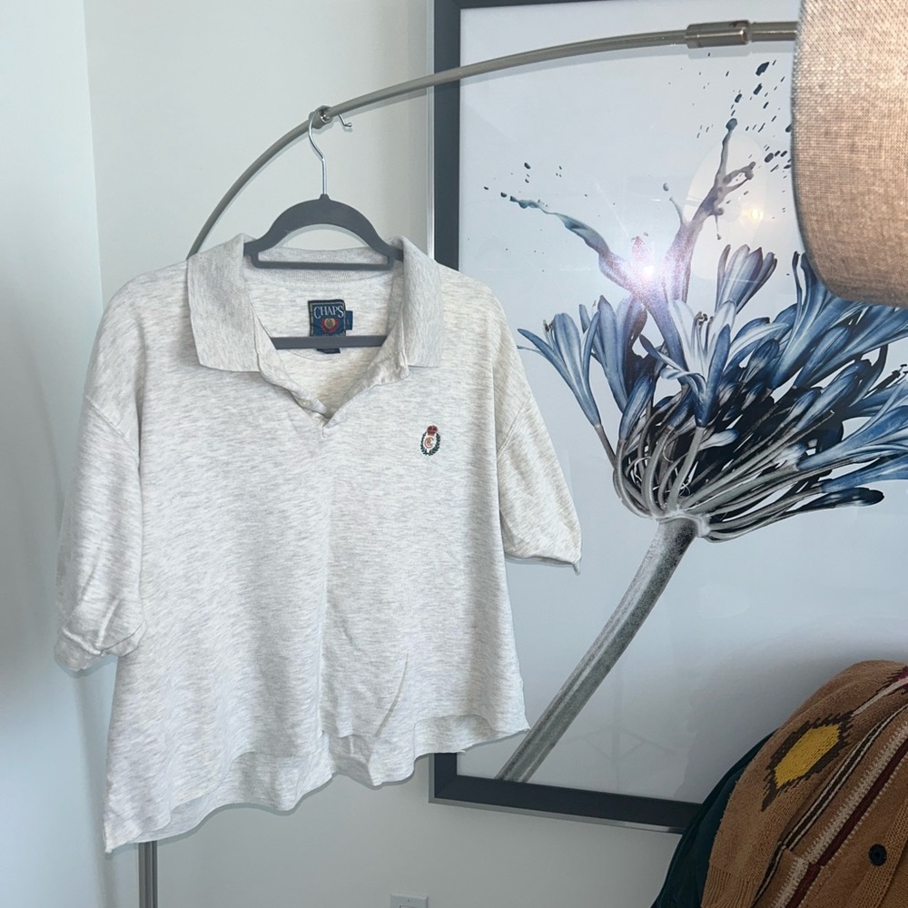 Vintage early 90’s cropped Chaps polo